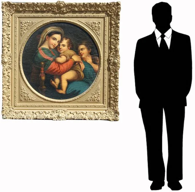 Untitled by Raphael, Oil on canvas, sold Apr 2022