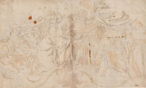 Ciro Ferri, Untitled, Pencil on laid paper