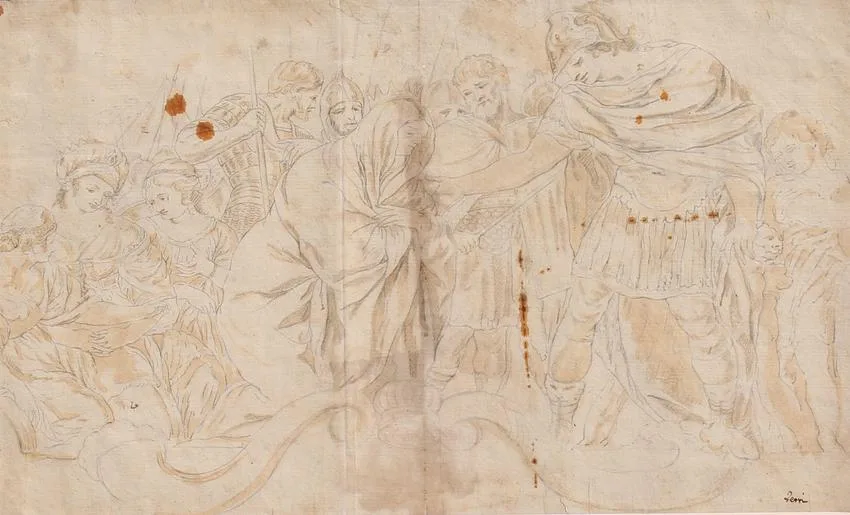Untitled by Ciro Ferri, Pencil on laid paper, offered Apr 2022