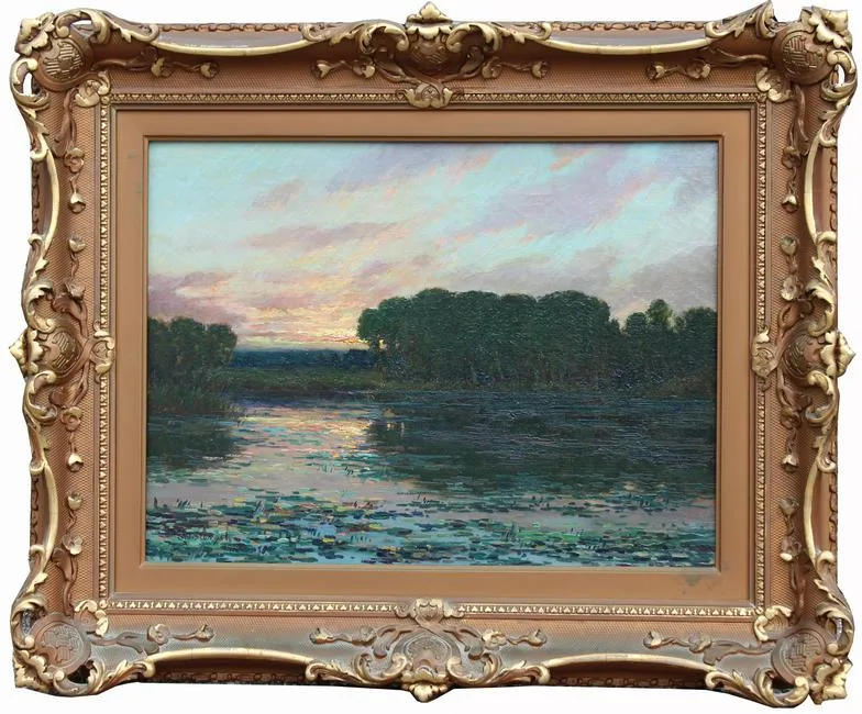 George J. Stengel, The Close of Day, Oil on canvas