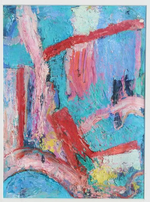 Bridges by Thomas Koether, Oil on Paper, sold Apr 2022