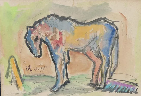 Seif Wanly, Untitled, Watercolor