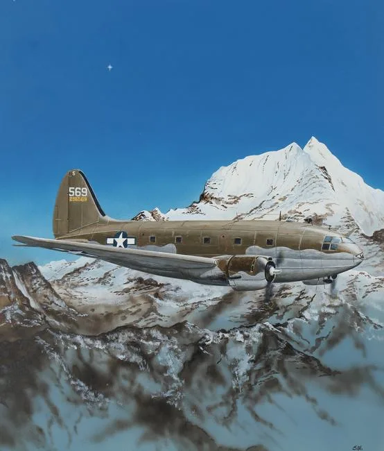 B-26 Marauder by Steve Ferguson, Acrylic on Cold Press Illustration Board, offered Apr 2022