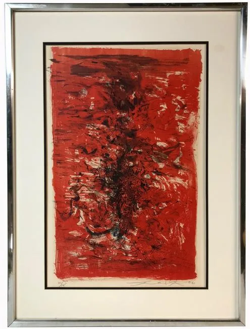 Untitled by Zao Wou-ki, Lithograph, sold Jun 2022