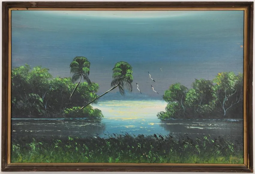 Untitled by Al Black, Oil on upson board, sold Jun 2022