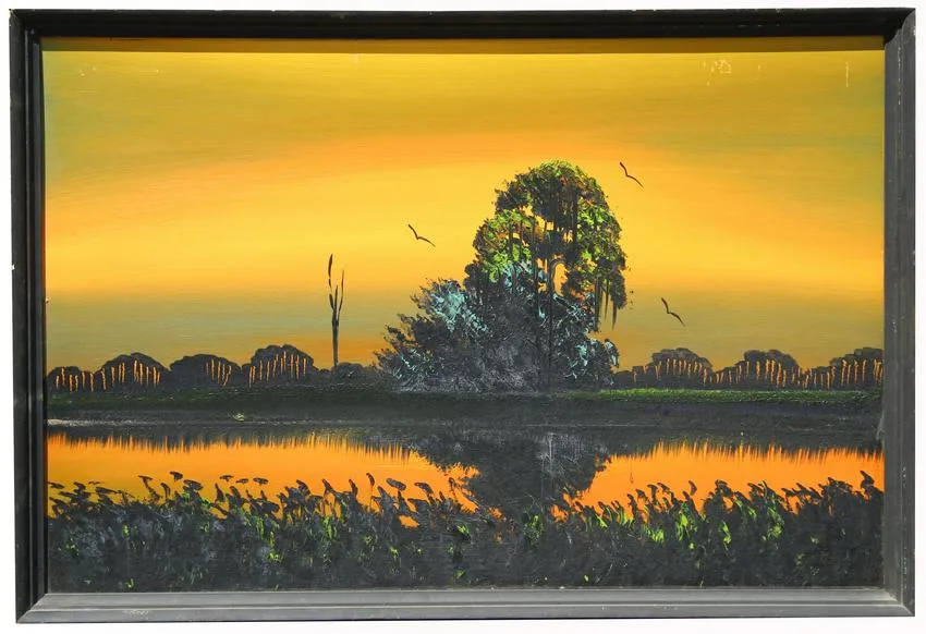 Untitled by Al Black, Oil on upson board, sold Jun 2022