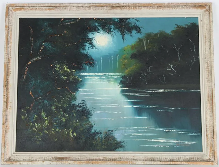 Untitled by Mary Ann Carroll, Oil on upson board, sold Jun 2022