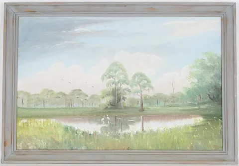 Al Black, Untitled, oil on board