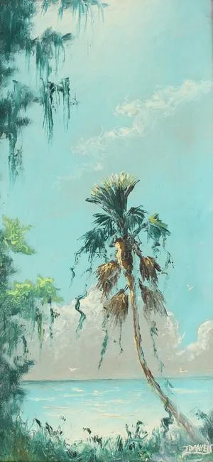 Johnny Daniels, Untitled, Oil on upson board