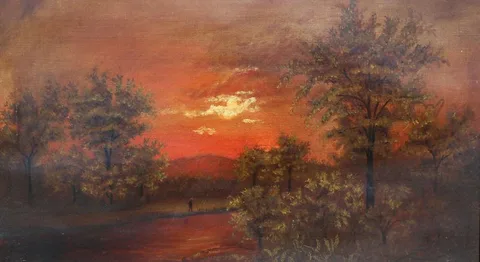 Ralph Albert Blakelock, Untitled, Oil on canvas