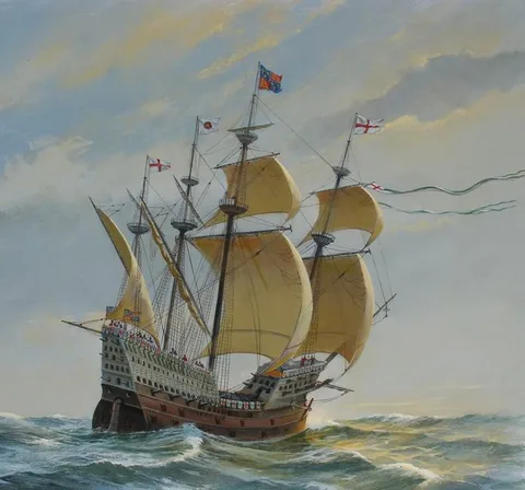 Charles Lundgren, Mary Rose, oil on Masonite