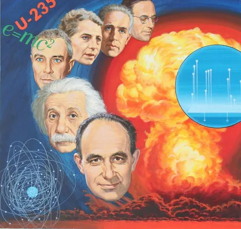 Edward Vebell, Nuclear Fission, Acrylic on Illustration Board