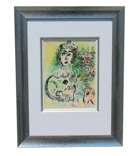 Le Clown Fleuri by Marc Chagall, print (other), offered Jun 2022