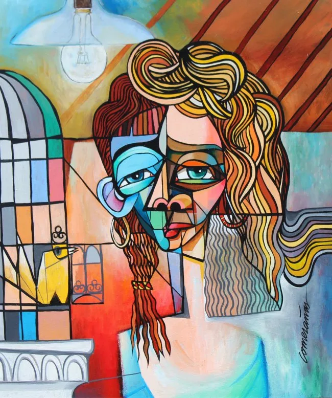 Carlos Comesanas, The 'Padron' Sisters, Oil on Canvas