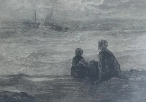 Jozef Israëls, Untitled, Lithograph