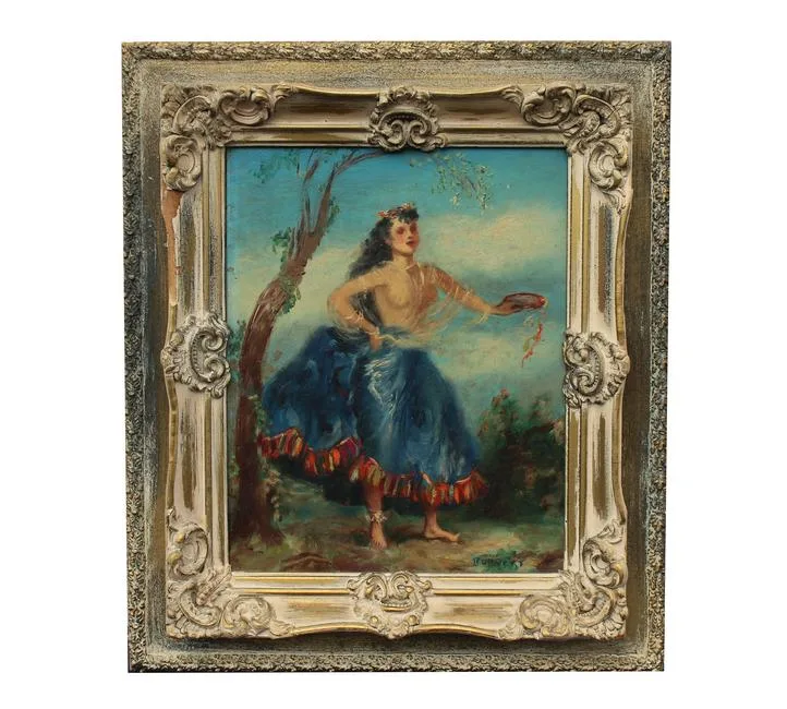 Untitled by Possibly Calvin Waller Burnett, Oil on Masonite, sold Jun 2022