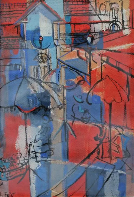 Untitled by Harold Feist, Mixed Media, sold Jun 2022