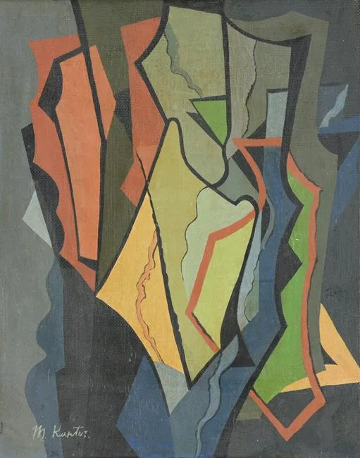 Untitled by Morris Kantor, oil on board, sold Aug 2022