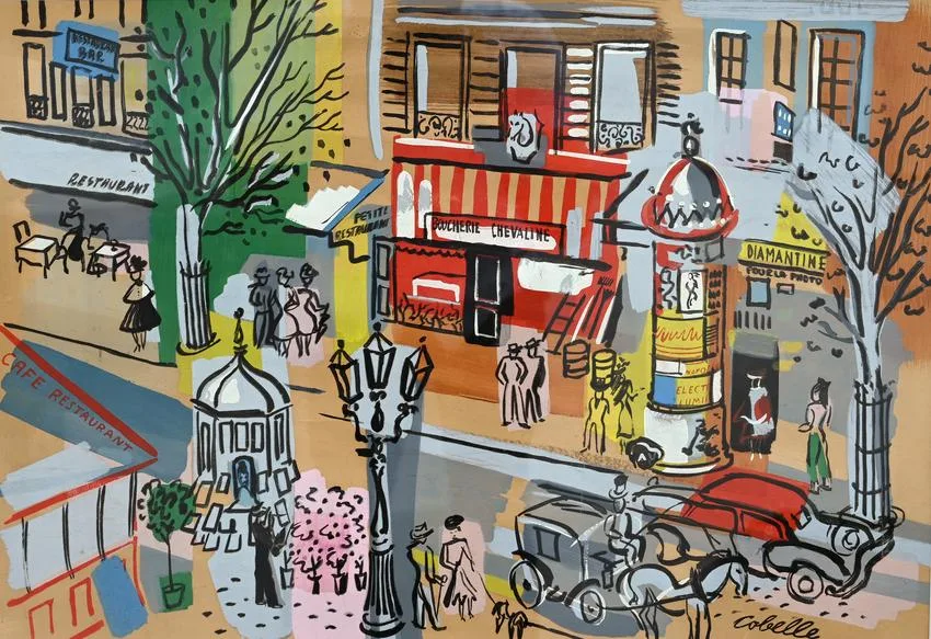 Charles Cobelle, Untitled, Gouache