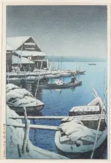 Kawase Hasui, Snow at Mukojima