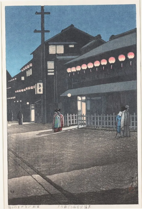 Untitled by Kawase Hasui, Color Woodblock print, sold Aug 2022