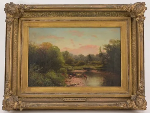 Untitled by George L. Clough, oil on canvas, offered Aug 2022