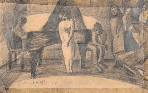 Anna Elkan Meltzer, Untitled, Graphite on Paper