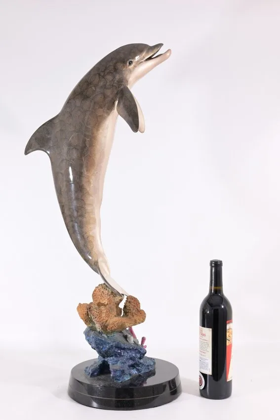 Dolphin Dream by Robert Wyland, Bronze, sold Aug 2022