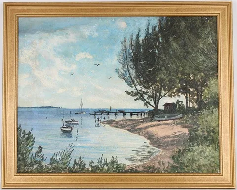 Joseph Paul di Gemma, Tarpon Springs, Oil on Board