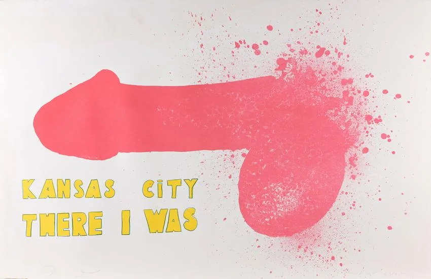 There I was Red by Jim Dine, Color lithograph on Hodgkinson handmade paper, offered Aug 2022