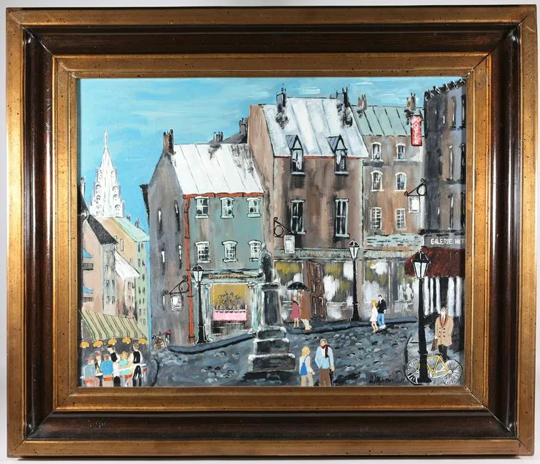 Montreal by Dennis Mercier, Acrylic on canvas, offered Aug 2022