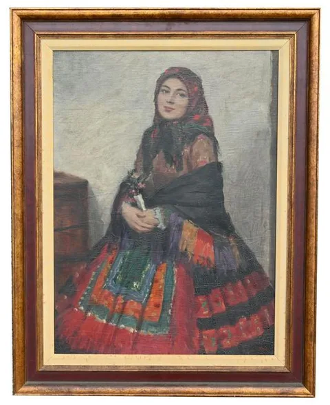 Untitled by Janos L. Aldor, Oil on Canvas, sold Aug 2022