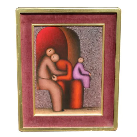 Untitled by Jesus Mariano Leuus, Acrylic and marble, offered Aug 2022