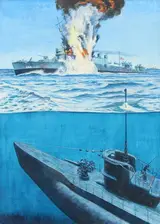 USS Reuben James Sunk, Helmuth Stone Gallery 2022