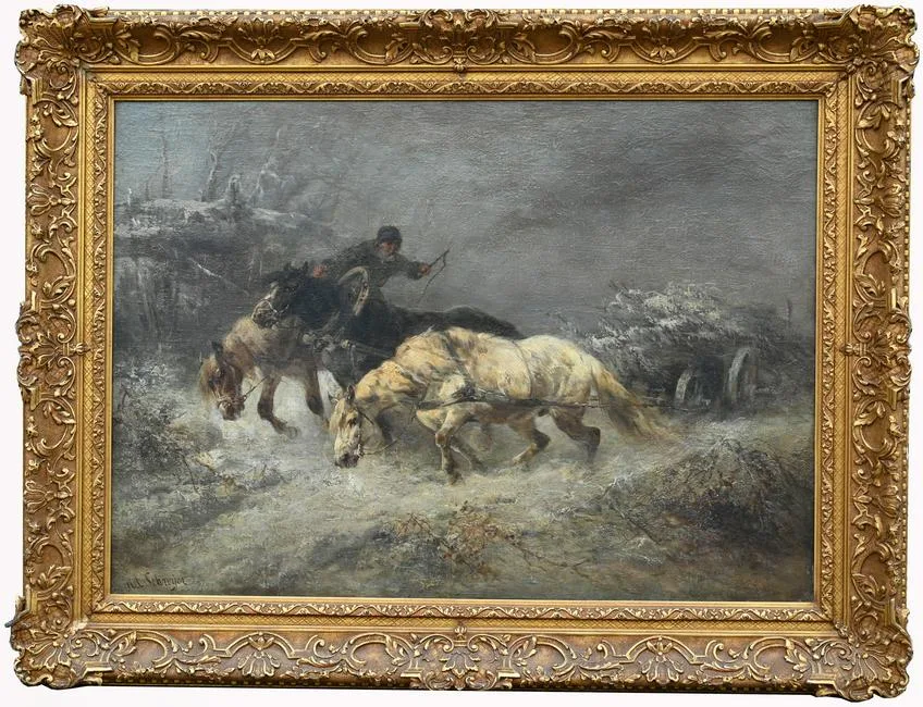Untitled by Adolf Schreyer, Oil on canvas, offered Oct 2022