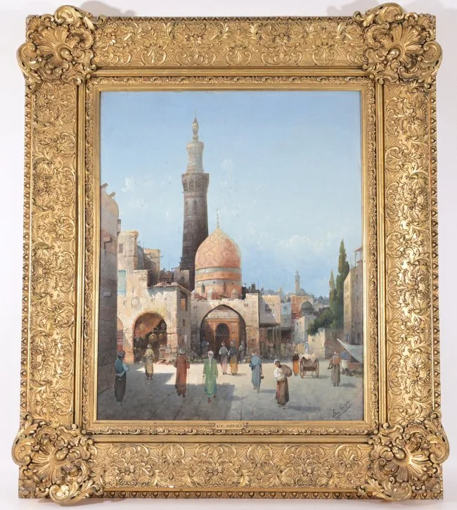 Untitled by August von Siegen, Oil on Board, sold Oct 2022