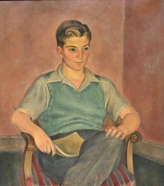 Untitled by John Koch, Oil on Canvas, sold Oct 2022
