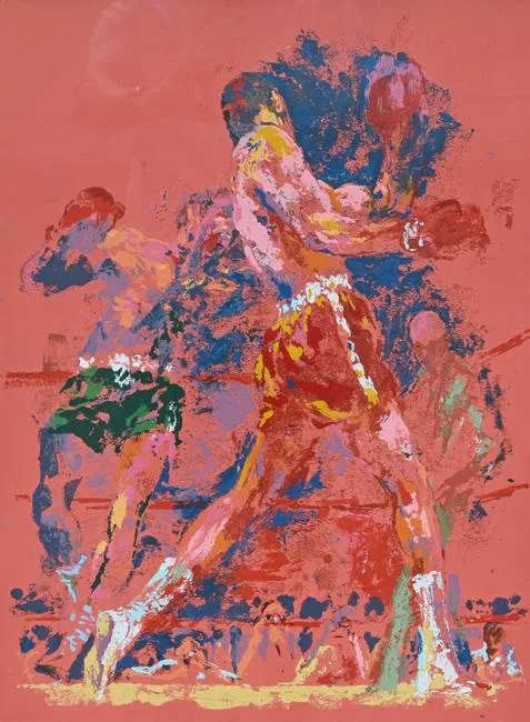 Red Boxer by LeRoy Neiman, Lithograph, offered Oct 2022