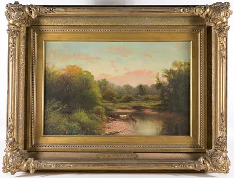 Untitled by George L. Clough, oil on canvas, offered Oct 2022
