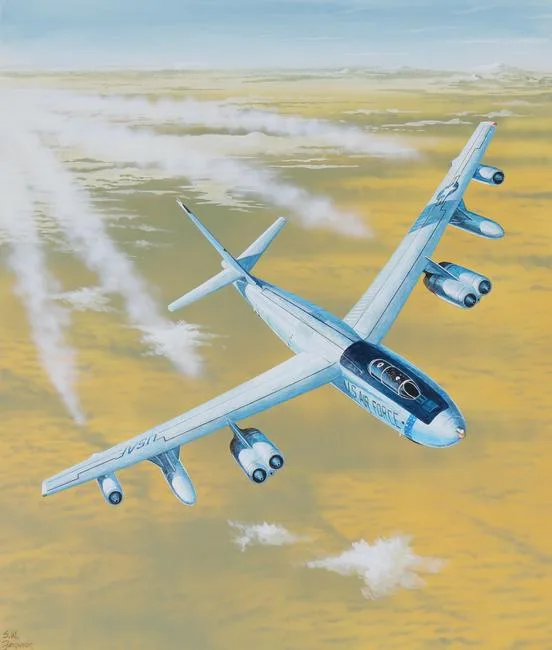 B-47E Stratojet by Steve Ferguson, Acrylic on Illustration Board, offered Oct 2022
