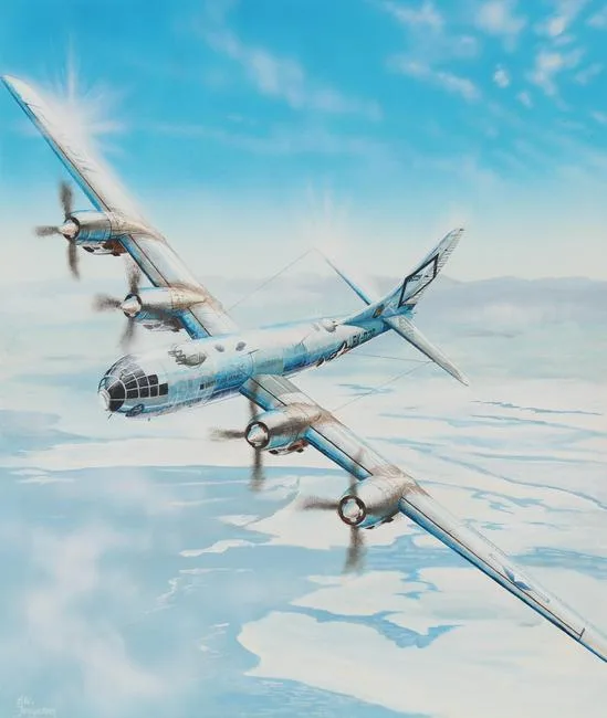 B-50 Superfortress by Steve Ferguson, Acrylic on Cold Press Illustration Board, offered Oct 2022