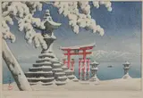 Kawase Hasui, ...Shrine in Winter