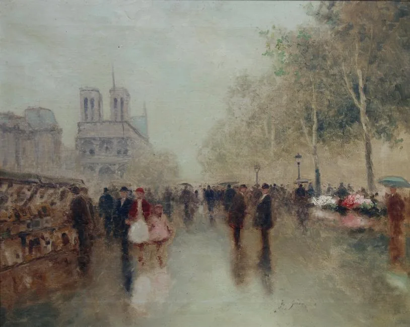 Untitled by Andre Gisson, Oil on Canvas, sold Dec 2022
