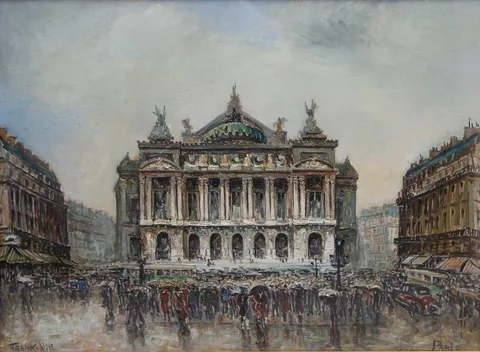 Frank-Will, Palais Garnier, Paris, Oil on Canvas