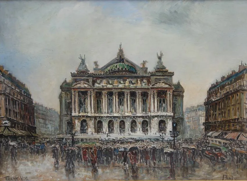 Frank-Will, Palais Garnier, Paris, Oil on Canvas