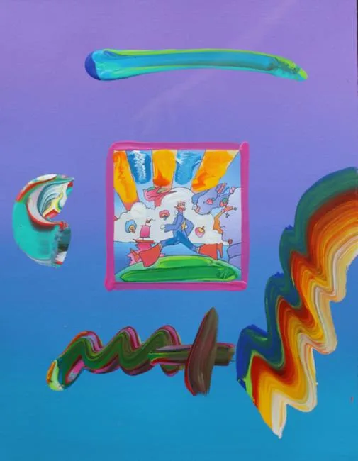 Cosmic Runner by Peter Max, Mixed Media, offered Dec 2022