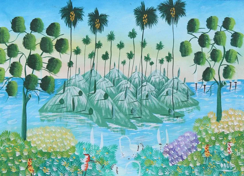 Untitled by Gerard Paul, Oil on Canvas, sold Dec 2022