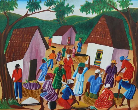 Laurent Casimir, Untitled, Oil on Masonite