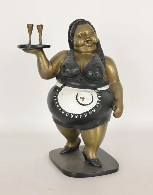 Waitress by Bruno Luna, Bronze, sold Dec 2022