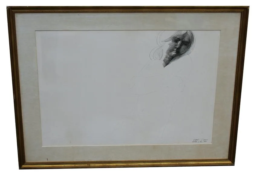 Untitled by Emilio Greco, Ink on Paper, offered Dec 2022